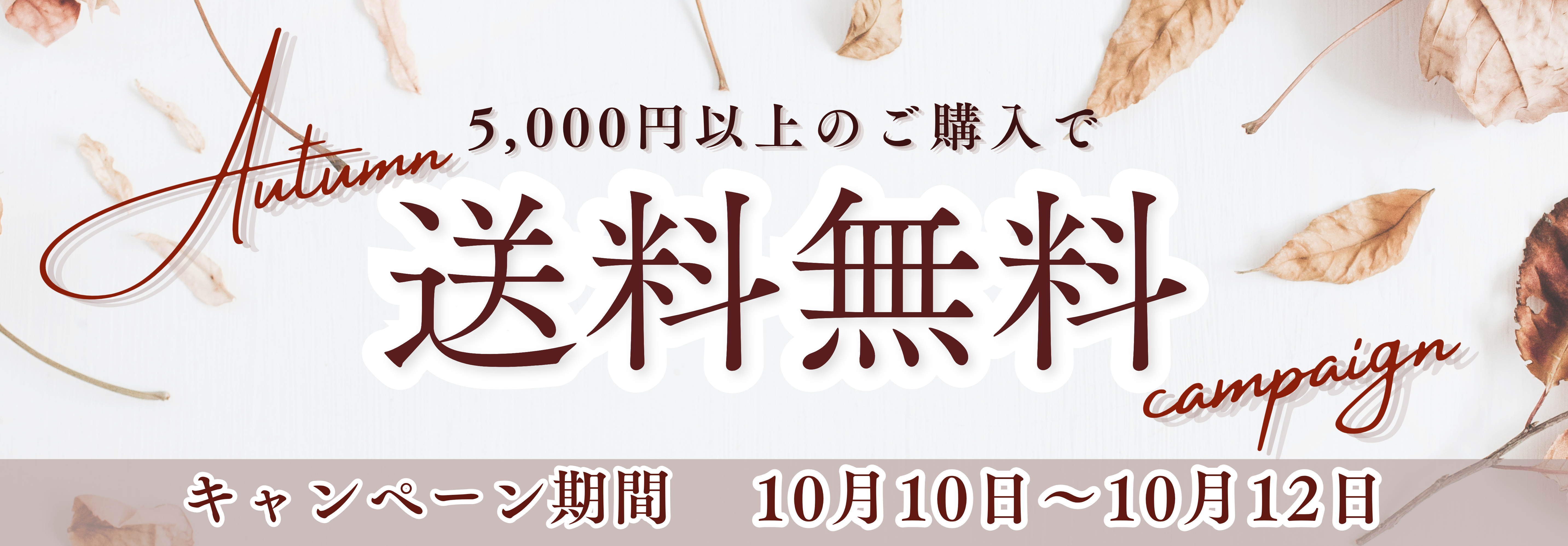送料無料キャンペーン